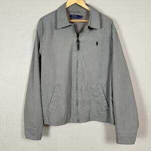 POLO Ralph Lauren Lightweight Swing Jacket Windbreaker Men's XL Gray Bomber Pony